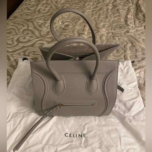 Celine Bags Celine Micro Luggage Bag In Souris Poshmark